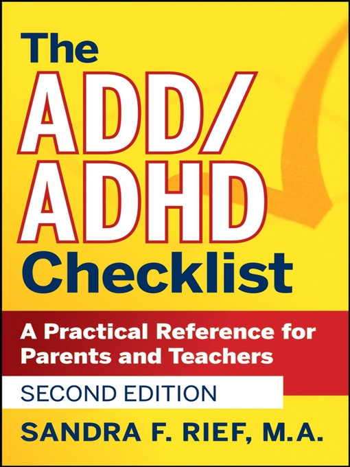 Title details for The ADD / ADHD Checklist by Sandra F. Rief - Available